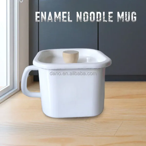 Enamel Noodle Pot Various Shape Enamel Carbon Steel  Cookware Kitchware  Instant Noodle Cooking Pot