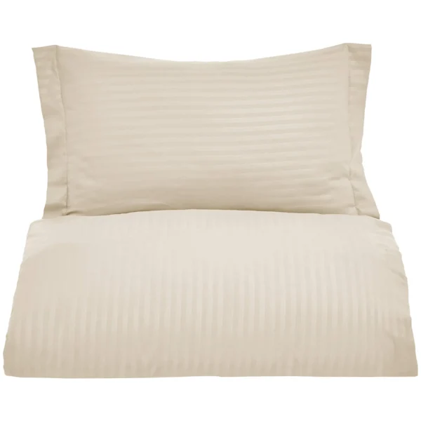 100% Cotton 250TC 1cm Stripe Color Hotel Bedding Sets Duvet Cover Set for Retailers