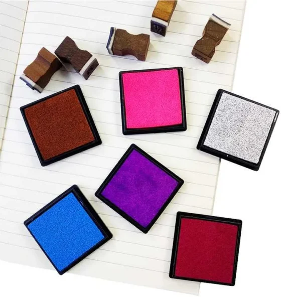 DIY Mini Multicolor Plastic Ink Pad for Stamp Ink Pad Decoration Photok Album Scrapbooking Ink Pads Stationery