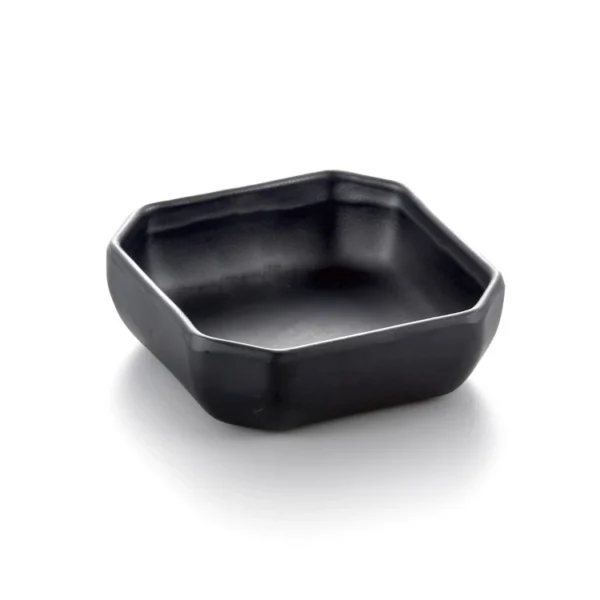 Matt Black Melamine Tableware Dinnerware Sets Luxury  4.5 Inch Korean Noddle Bowl