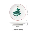 White with tree Plate