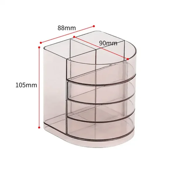 Office Desktop Storage Box Multifunctional Large Capacity Pen Holder Storage Box Plastic Desktop Stationery Storage Box