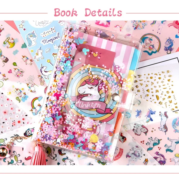 2022 New Design A5 A6 PVC 6 Rings Binder Spiral Refillable Diary Cute Kawaii Journal Notebooks Stationery Supplies