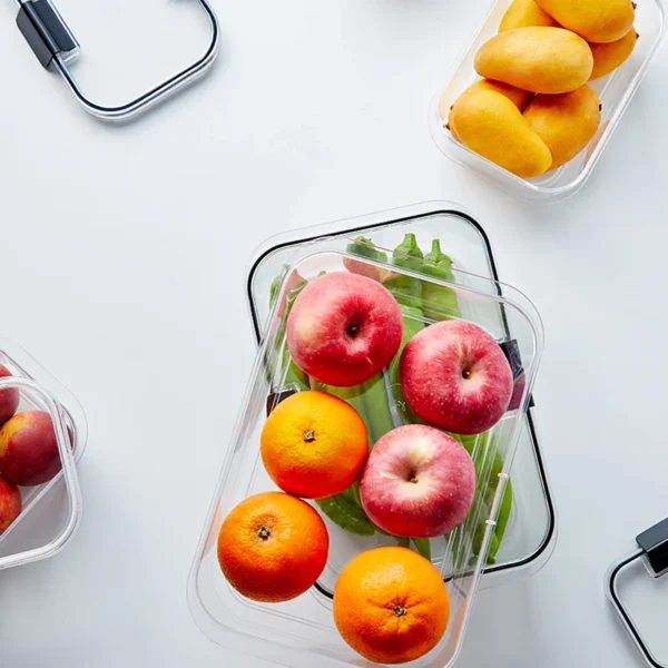 Plastic Container Clear Airtight Kitchen Food Storage Boxes Container Set Food Containers with Lids for Pantry Organization