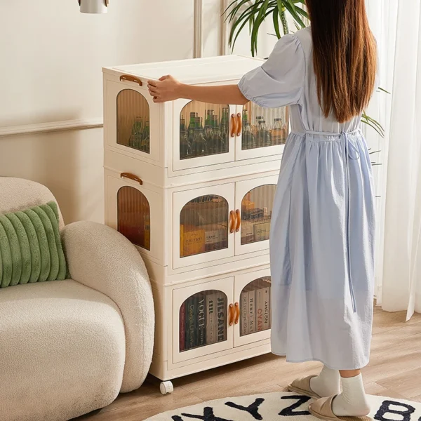 Durable Modern Rectangle Plastic Storage Box Foldable Household Design for Easy Clothing Installation